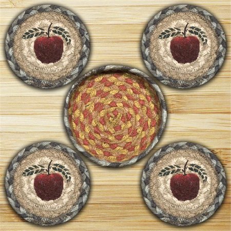 EARTH RUGS Apple Coasters in a Basket 29CB042A